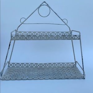 vintage metal wall shelf